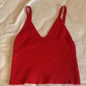 Streetwear Society Red Knit Camisole